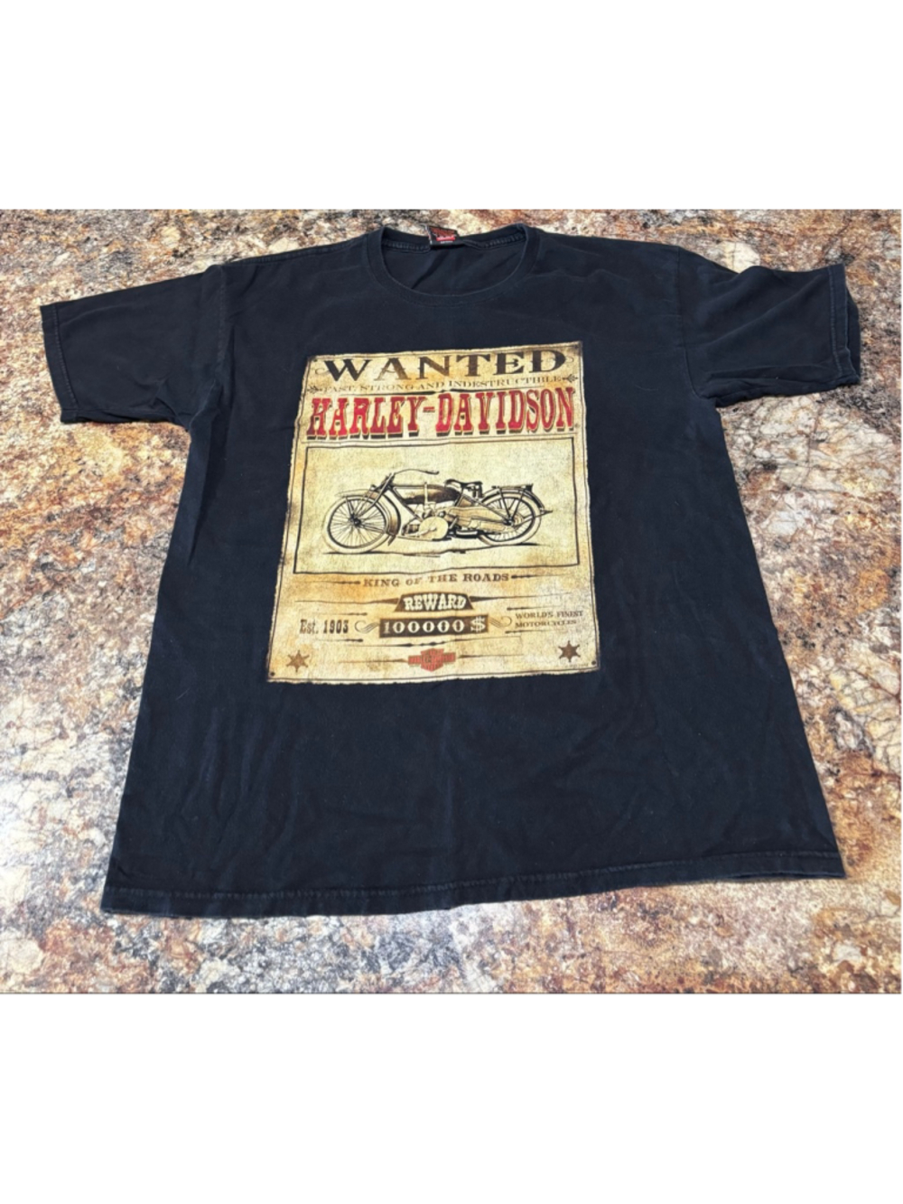 Harley-Davidson “WANTED” Poster Tee - Picture 3 of 5